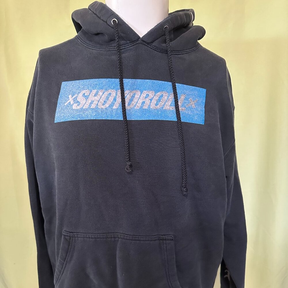 Shoyoroll Blue Block Logo Men's Black Hoodie Size Medium Jiu Jitsu MMA